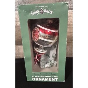 Christopher Radko Shiny Brite Reflector Glass Christmas Tree Ornament West Elm
